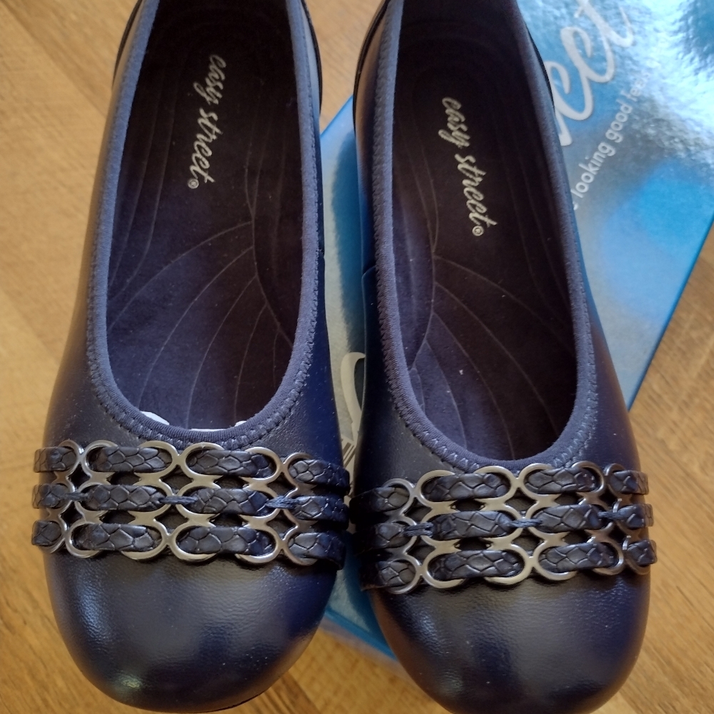 Easy Street Women's New Shoes Flats Size 6 W Navy